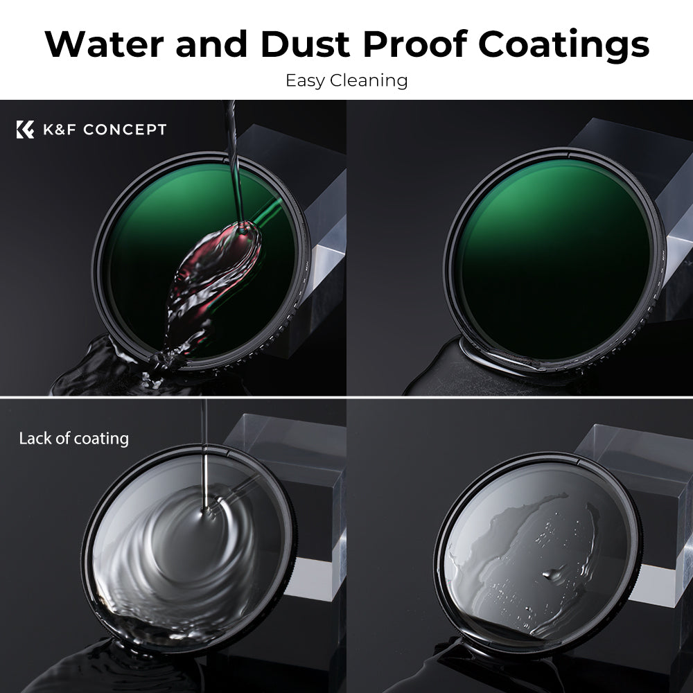K&F ND8-ND2000 (3-11stop) Variable ND Filter Neutral Density Filter with Multi-Resistant Coating Nano-Dazzle K&F ND8-ND2000 (3-11stop) Variable ND Filter Neutral Density Filter with Multi-Resistant Coating Nano-Dazzle